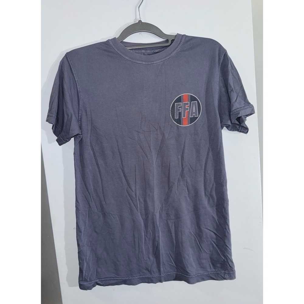 FFA Forever Blue women's small‎ blue distress washed tshirt size small